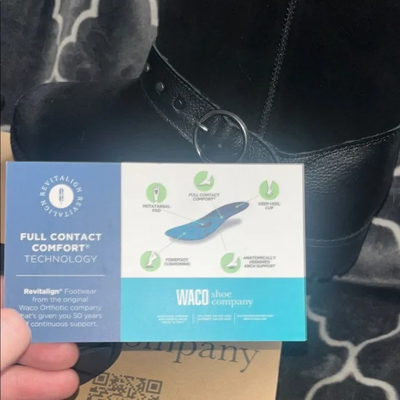 Revitalign Women's Black Ankle Booties - Picture 11 of 15